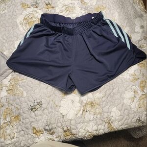 Women's Navy Blue Athletic Shorts